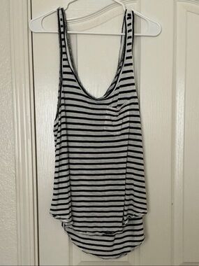 Hi lo striped tank